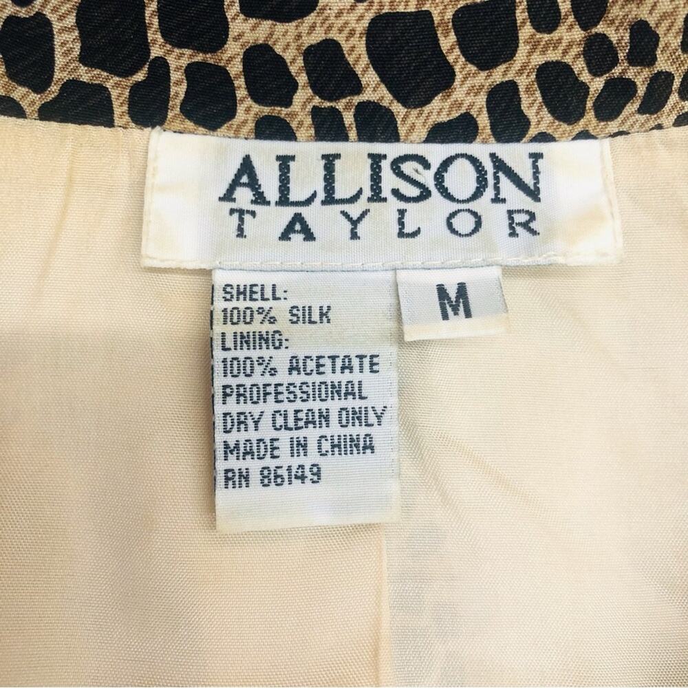 Allison Taylor Animal Print Silk Jacket - Picture 14 of 16
